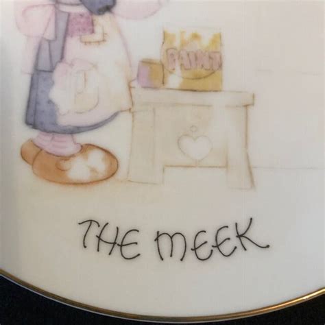 Blessed Are The Meek Precious Moments Collector Plate Vintage Etsy