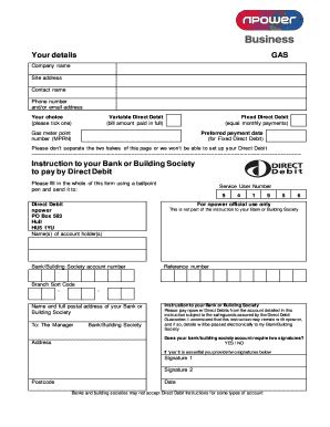 21 Printable Setting Up Direct Debit For Customers Forms And Templates