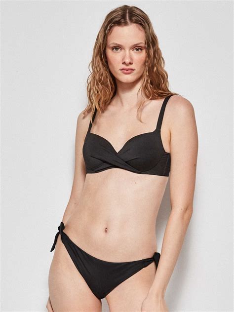 Braga Bikini Gisela Adaptable Lazos Negro 30174 Intima LoyPe