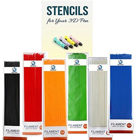 3d Pen Filament Refills 6 Pack Bundle With 40 Strands Per Package 240 Strands In All 200ft