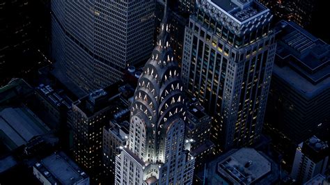 Chrysler Building Manhattan Nyc Aerial Night View 3840x2160 Rwallpaper