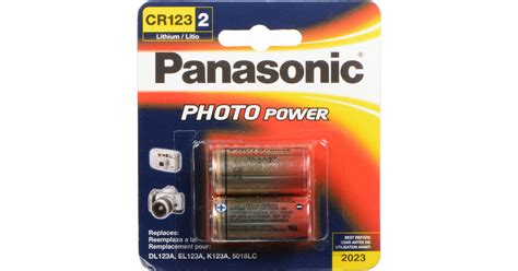 Panasonic Cr123a Lithium Batteries 3v 2 Pack Cr 123apa 2b Bandh