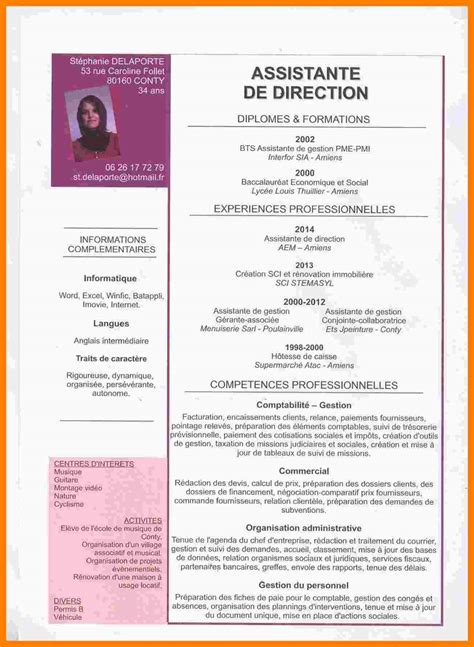 Exemple Cv Assiste De Direction Laboite Cv Fr