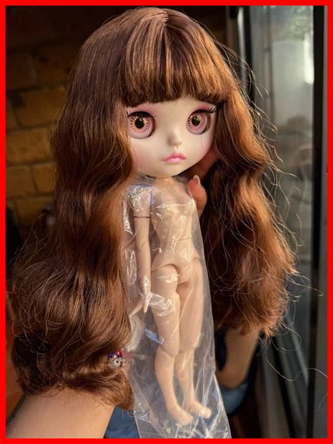 Trendro Blythe Doll Wavy Brown Hair Face Nude Jointed Body White Skin Toys Ebay