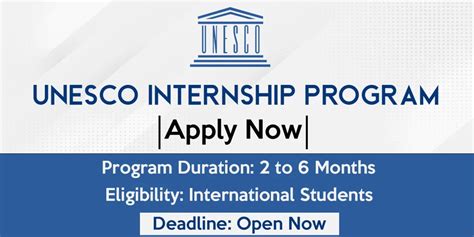 Unesco Internship Programme For International Students Apply Now