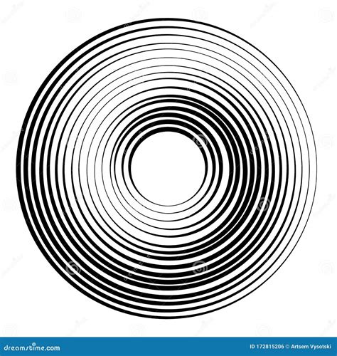 同心圆元素背景 抽象圆图案 黑白图形 库存例证 插画 包括有 最小 要素 艺术 作用 图象 线路 172815206