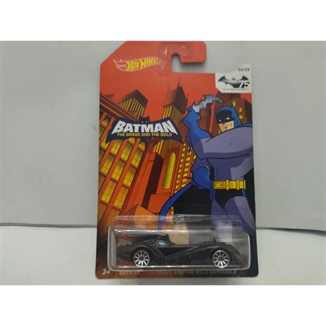 BATMAN THE BRAVE AND THE BOLD BATMOB 8 8 BATMAN 75th ANNIVERSARY 1 64 HOT WHEELS BCN STOCK CARS