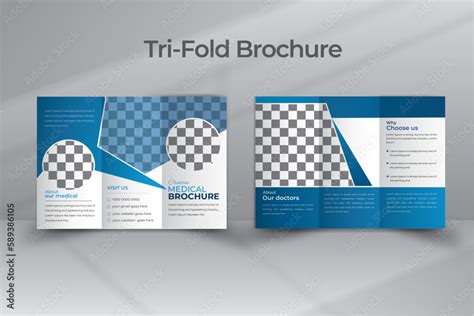 Medical Healthcare Tri Fold Brochure Template Layout Design Layout