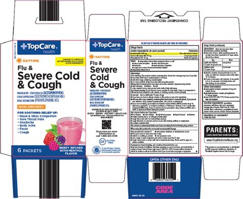 Topco Associates Llc Flu And Severe Cold And Cough Drug Facts