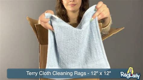 Terry Cloth Cleaning Rags Blue 12x12 At Raglady Youtube