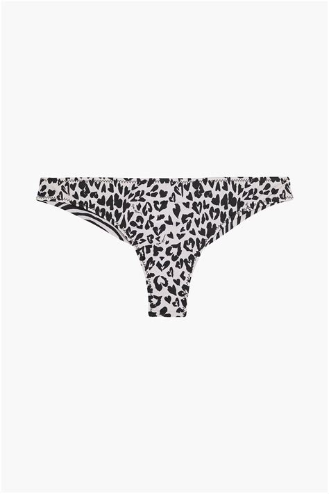 Stella Mccartney Printed Low Rise Bikini Briefs The Outnet