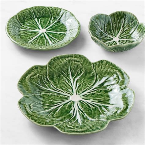 Bordallo Pinheiro Cabbage 12 Piece Dinnerware Set Williams Sonoma