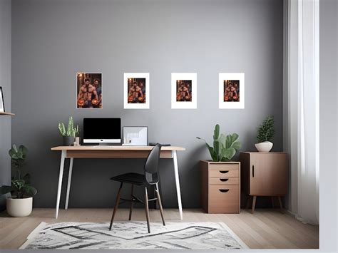 Gay Art Male Queer Poster Print Dos Hombres Guapos Se Encontraron En El Bosque Por Fabio