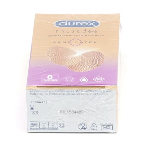 Durex Nude Sans Latex Pr Servatifs Contraception Sexualit