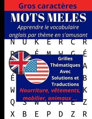 Mots Meles En Anglais Mots Cach S Adultes En Gros Caract Res Livre