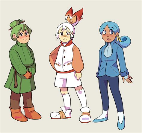 Grookey Scorbunny And Sobble Gijinkas By Dv9l On Newgrounds