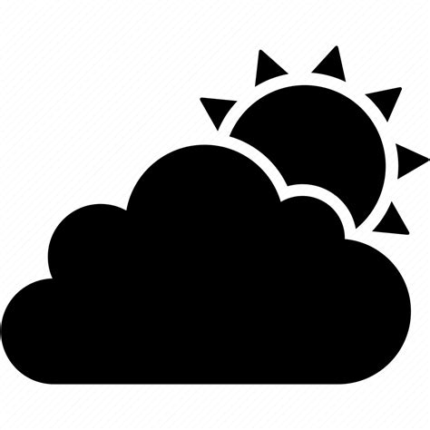 Cloudy Cloud Sun Sunny Weather Icon Download On Iconfinder