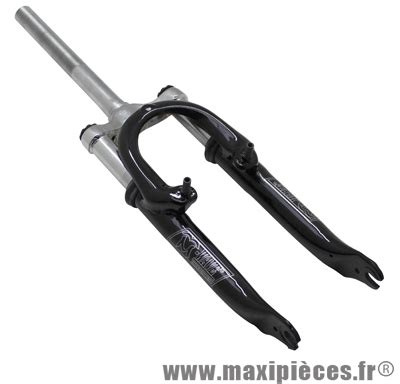 Fourche VTT 20 pouces m w a suspension acier ressort élastomère noir