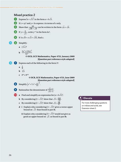 Preview A Level Mathematics for OCR A Student Book 1 (AS/Year 1) by ...