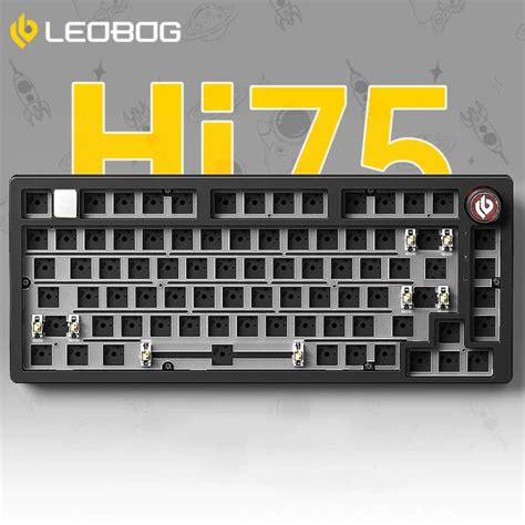 LEOBOG Hi75 Aluminum Alloy Wired Gasket Mounted Hot Swap RGB Barebone Kit Spark Technology