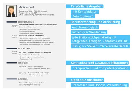Wie Schreibt Man Einen Lebenslauf Anleitung Muster Mit Video