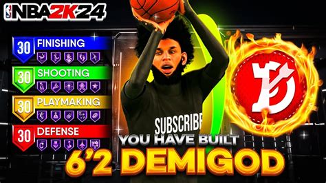 NEW 6 2 DEMIGOD POINT GUARD BUILD IS DOMINATING NBA 2K24