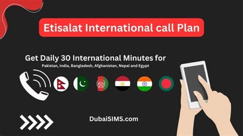 Etisalat Daily 30 International Minutes Call Package Dubai Sims