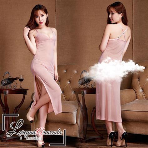 Jual Baju Dinas Istri Sexy Set Lingerie Menawan G String Model Gaun Hitam Jakarta Barat