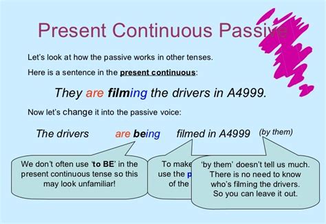 Passive Voice Present Continuous Examples Imagesee