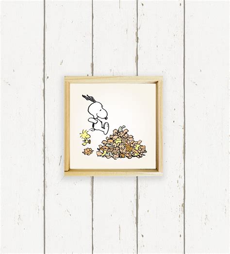 Snoopy Jumping In the Leaves — Hudson + Birch