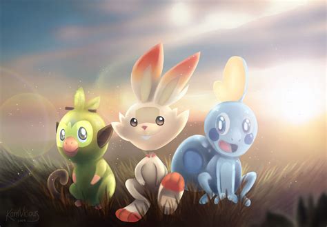 Pokemon Gen 8 Starters by Kamivicious on DeviantArt