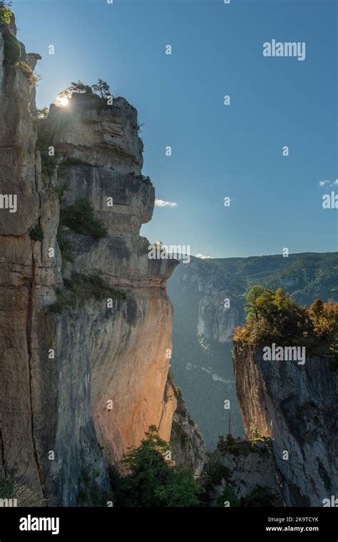 Landscape Of A Wild And Preserved Valley Canyon In The Cevennes