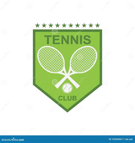 Tennis Sport Logo Icon Design Badge Template Stock Vector