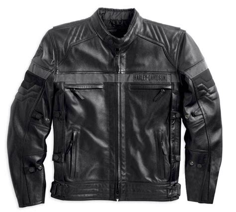 Blouson Harley Davidson Homme Triple Vent System Evolution En Cuir