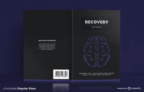 Recovery Brain Notebook Cover Design Vector Download