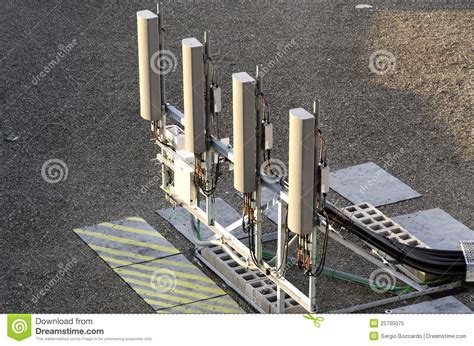 Antenna For Mobile Phones Stock Image Image Of Roof 25705075