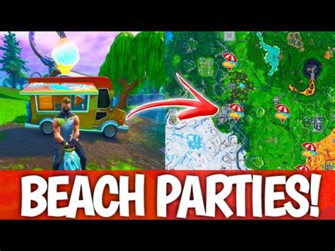 Fortnite Dance At Different Beach Parties All Beach Partie Location