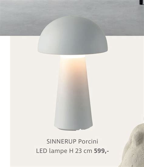 Sinnerup Porcini Led Lampe H Cm Tilbud Hos Sinnerup