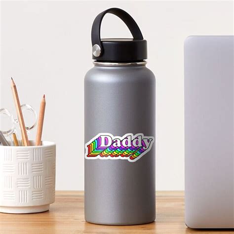 Daddy LGBT Pride Gay Rainbow Sticker By AmirSh Redbubble