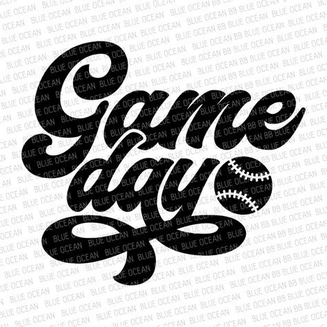 Game Day Baseball Svg Game Day Svg Baseball Svg Etsy