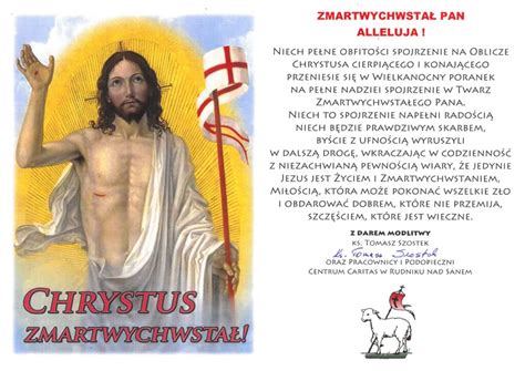 Yczenia Z Okazji Wi T Zmartwychwstania Pa Skiego Centrum Caritas