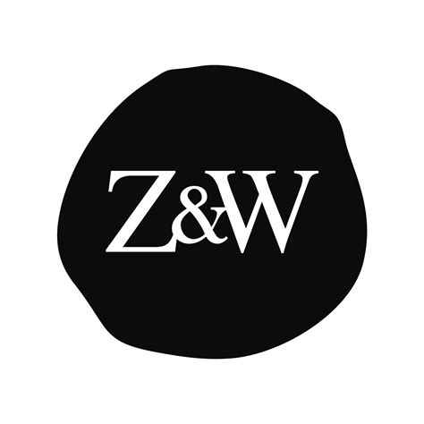 Zw Initial Logo Letter Brush Monogram Comapany Vector Art At