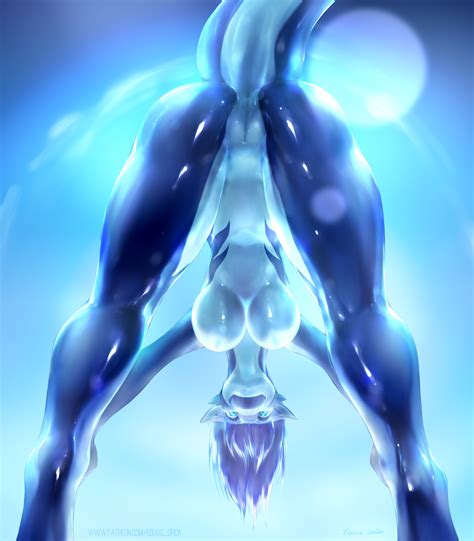 Rule Abstract Background Anthro Anus Ass Bent Over Blue And White Blue Body Blue Eyes Blue