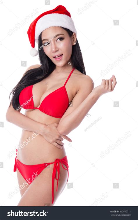 Beautiful Sexy Woman Wearing Red Bikini Stock Photo 342449711 Shutterstock