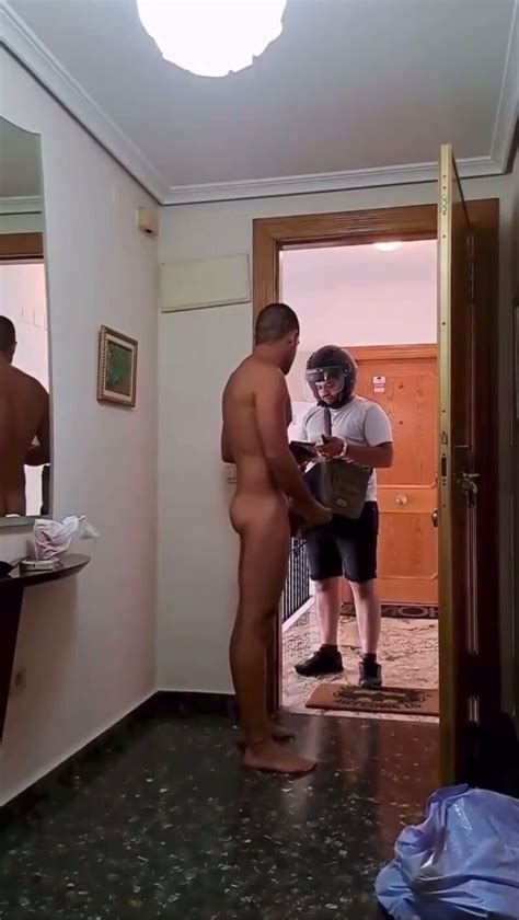Cute Men Naked In Front The Delivery ThisVid