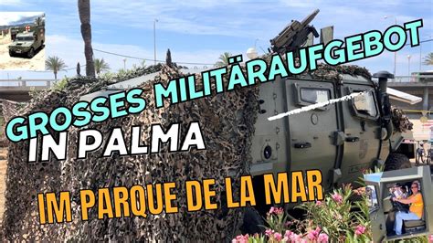 Heute großes Militäraufgebot in Palma mallorca military palma