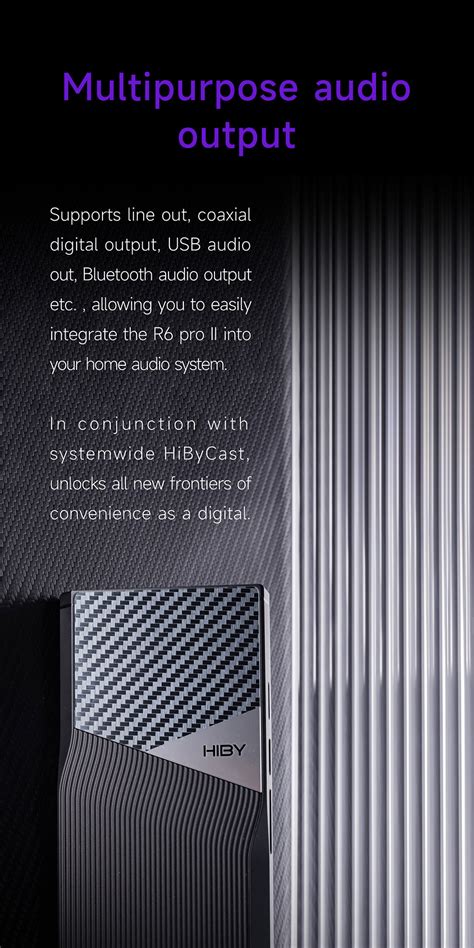 HiBy R6 Pro II - Lossless HD Music Player Hi-Res Portable DAP - HiBy