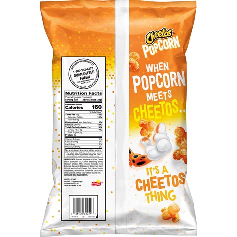 1packcheetos Popcorn Cheddar Flavored Popcorn Snack Chips