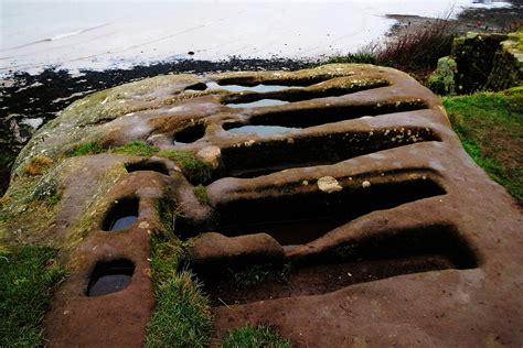 Rock Hewn Graves At Heysham Head Lancashire On The Headla Flickr