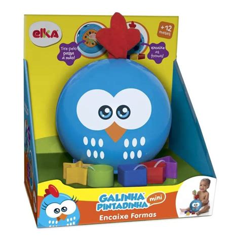 Brinquedo Encaixe Formas Galinha Pintadinha Mini Elka Games Toys